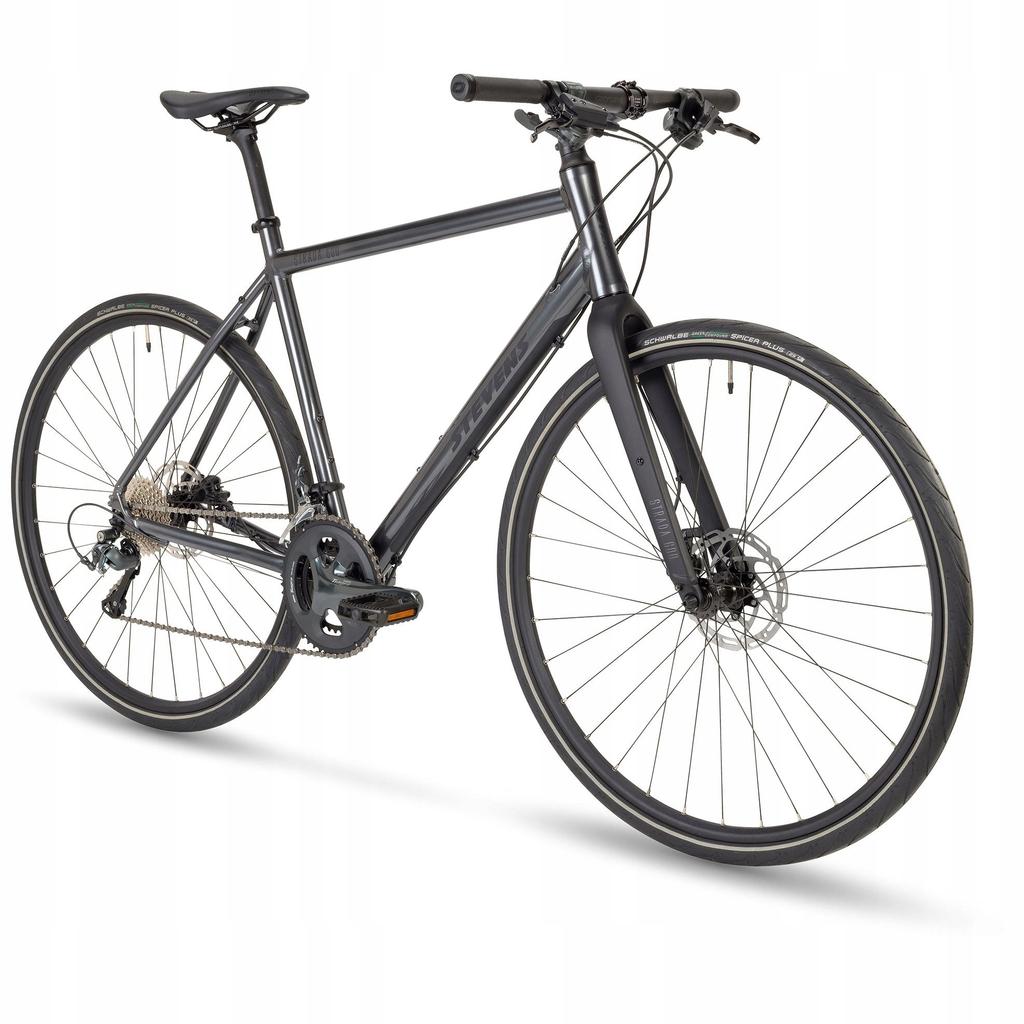 Gravel Fitness Bike Stevens Strada 600 Frame 58Cm Tiagra 2X10 Phantom Gray