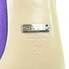 Excellent GUCCI Mule Horsebit Crystal Satin Purple Satin Women 38 771594 Used