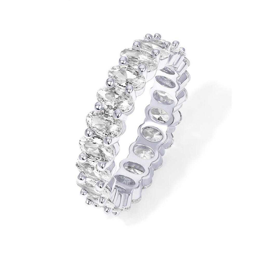 European & American Style Zircon Women's Luxury Ring, Fully Paved Diamond Engagement & Banquet Jewelry