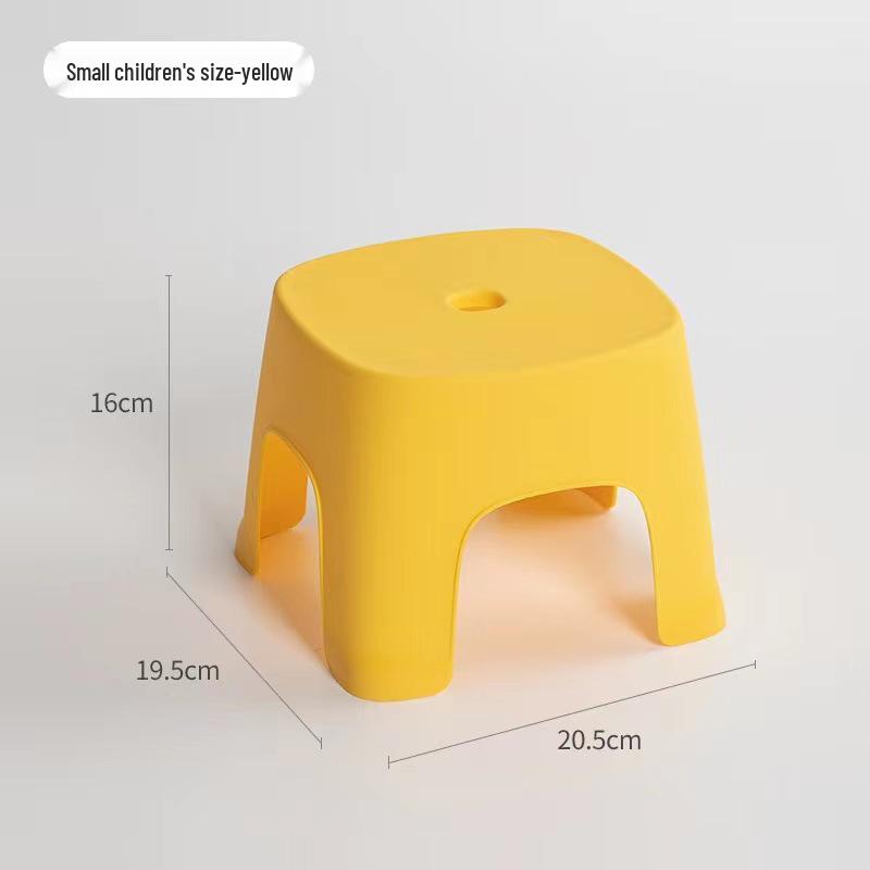 Children's Plastic Non-Slip Stool - Durable for Shoe Changing, Bathroom, and Living Room Use.