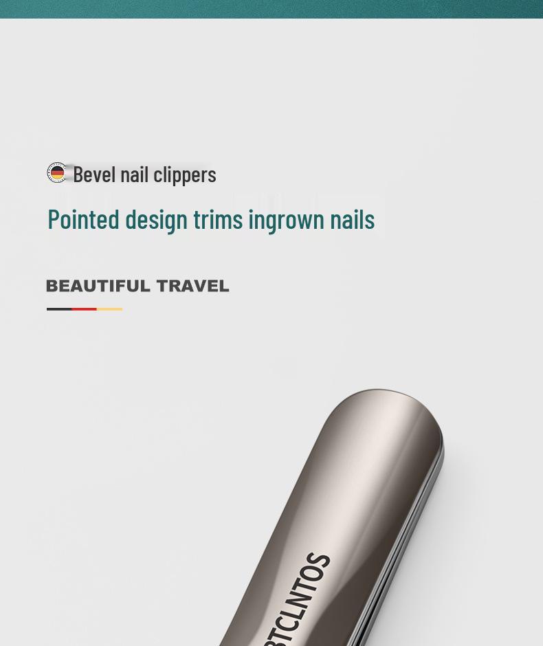 Deluxe Nagelknipser & Maniküre-Set für Herren mit multifunktionaler schräger Zange