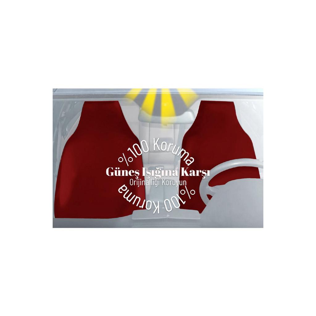 Reno Clio Compatible Car Seat Cover Service Cover 4 Piece New Logo Set