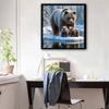 New Arrival 5D DIY Full Circle Diamond Painting "Bear and Cub" Embroidery Cross Stitch Home Decor Gift