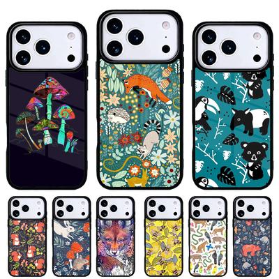 Wild Forest Animal Phone Case for iPhone 17 Air 16e 15 14 13 Pro Max Back Cover for 12 11 Pro Coque