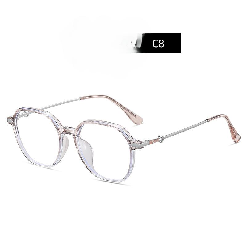 

Новые очки в большой оправе с очками для знаменитостей TR90. Ретро студенческие очки могут быть оснащены очками для близорукости.