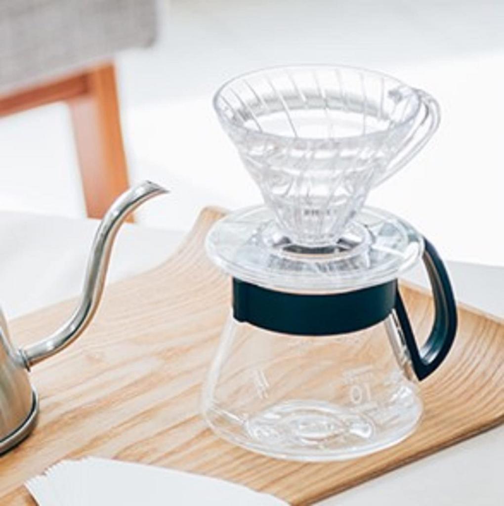 HARIO V60 Range Server 360ml For Cups Black Coffee Server Heat Resistant Glass Made In Japan 1~3 XVD-36B