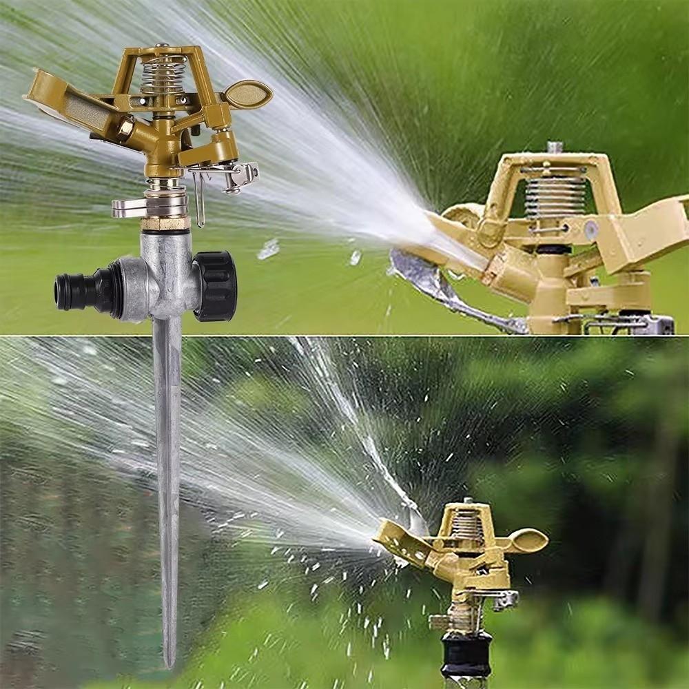 Adjustable Nozzle Impact Sprinkler Head Garden Spray Nozzle For Garden Lawn Farm Agriculture