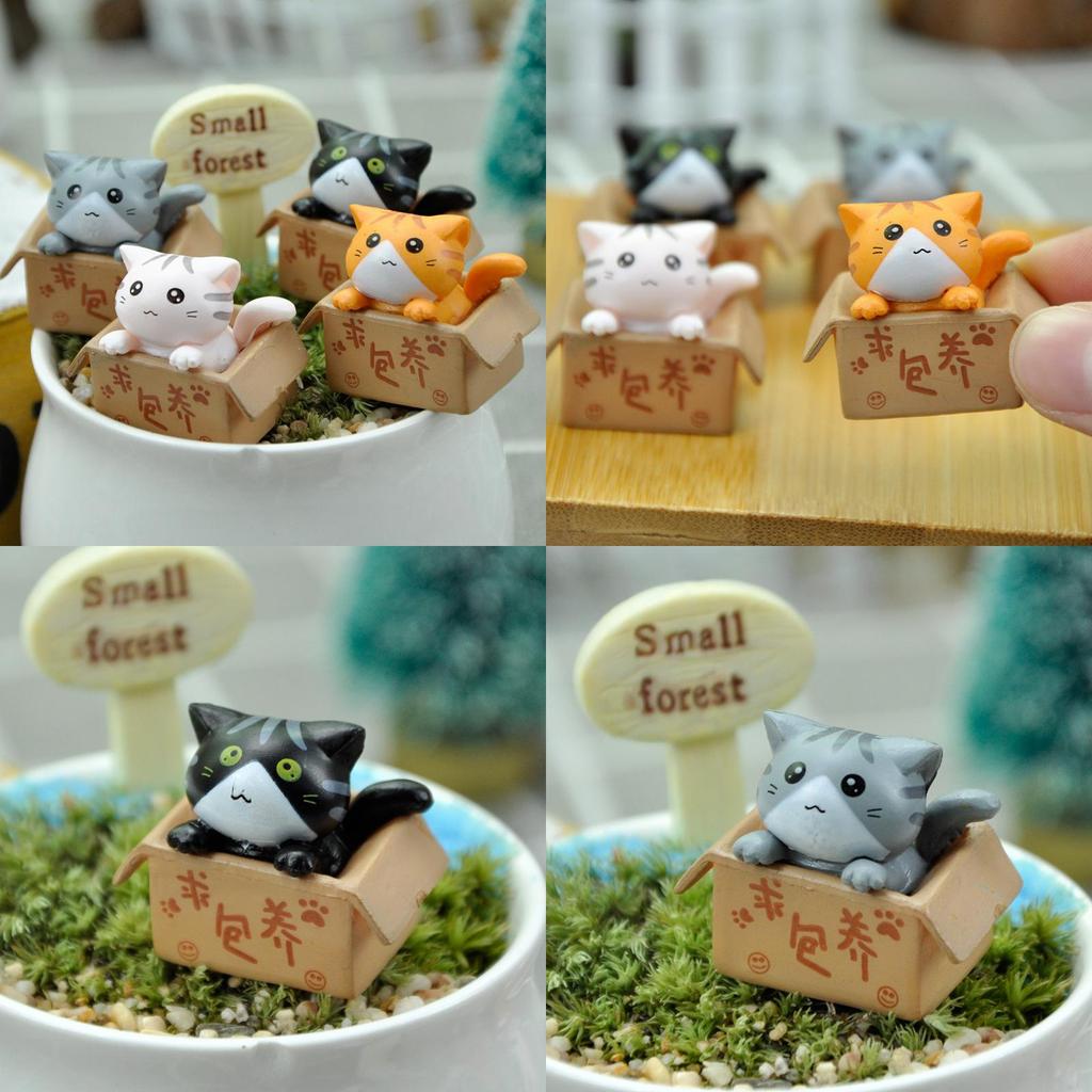 Doll Cat Cartoon Car Mounted Desktop Micro Landscape Decoration Gift Student