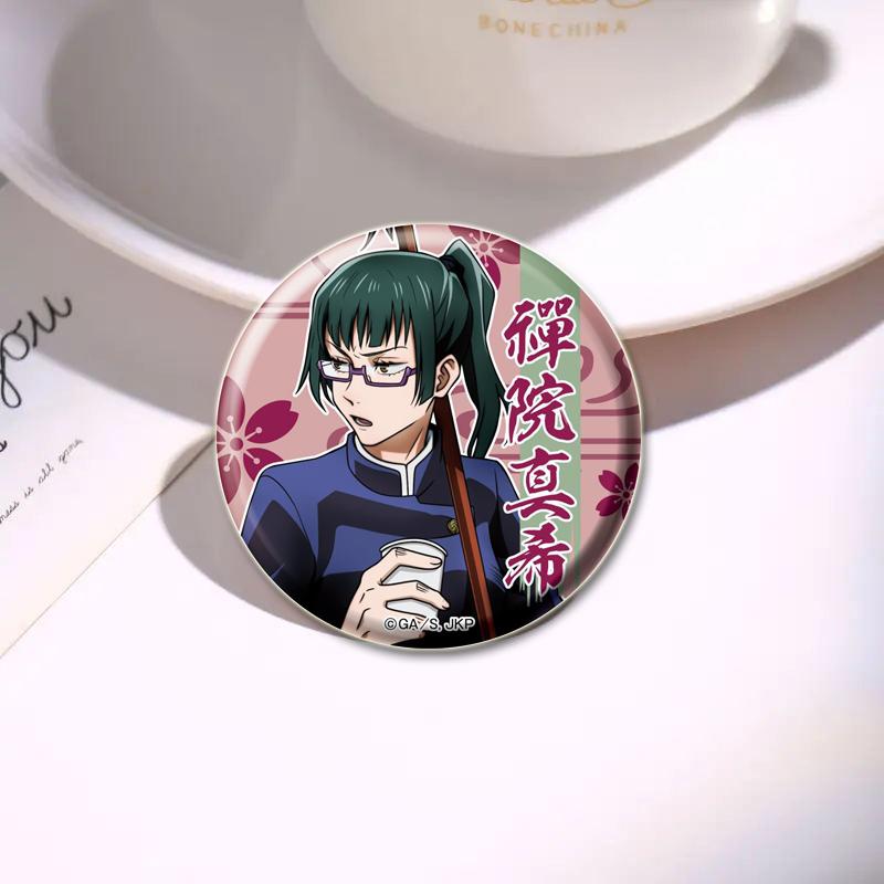 32/44/58mm Anime Jujutsu Kaisen Insigna Figura Gojo Satoru Yuji Itadori Desene animat rotund Ace lucrate manual DIY Rucsac Guler Brosa Accesorii