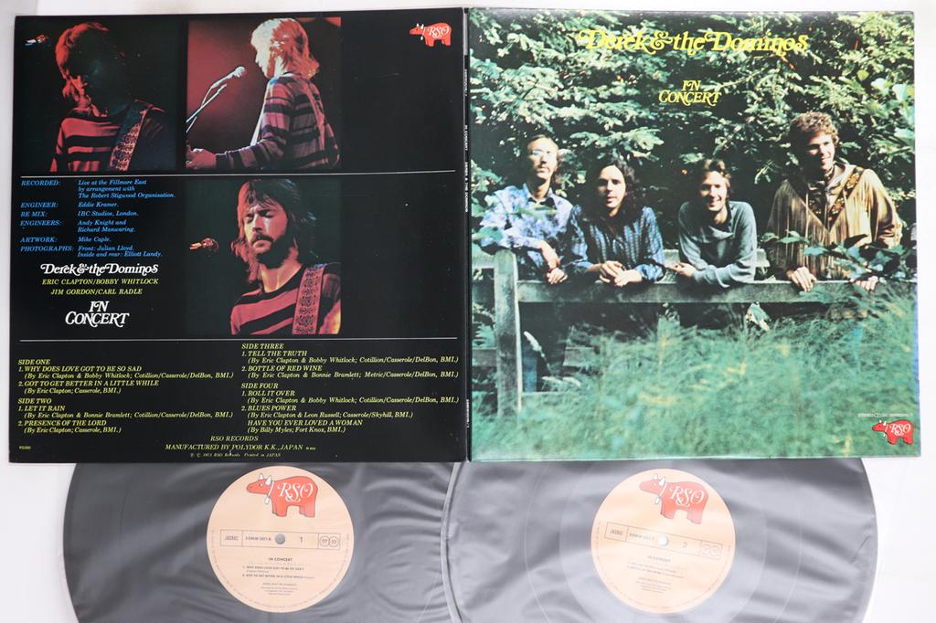 LP Record DEREK & THE DOMINOS - In Concert 35MW00167 RSO 1973 Japan Rock Used