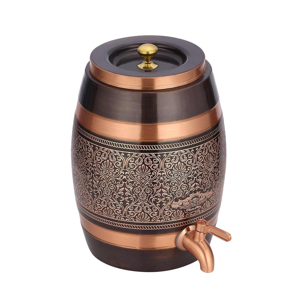 Pure Copper Dispenser Antique Itching (11 Litres)