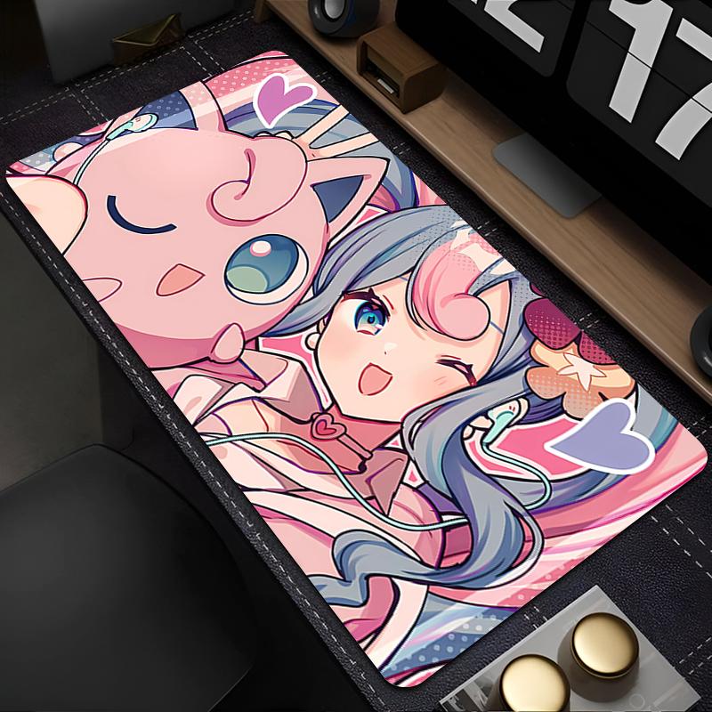 Mouse Pad xcm Pokemon Jigglypuff Kawaii Gaming Accessories PC Computer Keyboard Pad Gamer Desk Mat alfombrilla XXL Mousepad