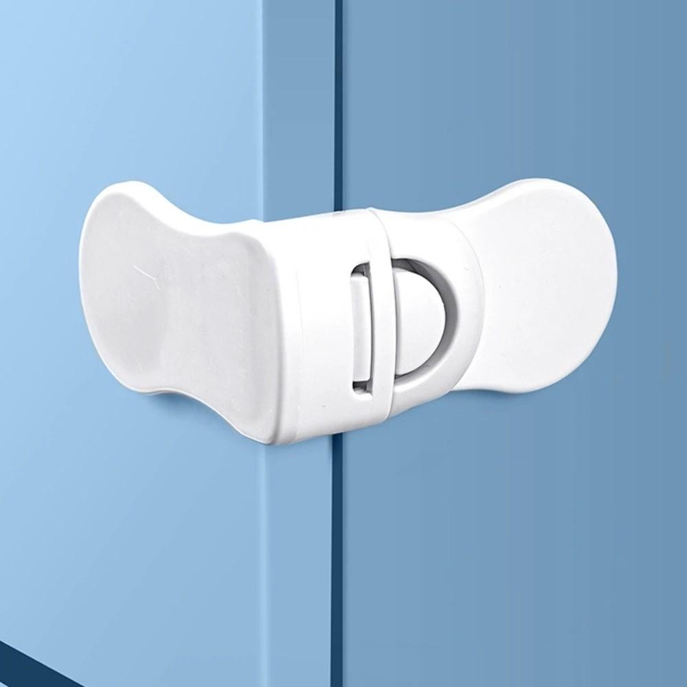 5PCS Anti-Pinching Hand Drawer Lock Self-adhesive Refrigerator Lock Buckle  Cabinet