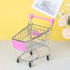 Supermarket Handcart Trolley Dollhouse Furniture Supermarket Shopping Basket Dollhouse Accessories