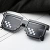1pc-New Fashion Sun Glasses Hot Sale Sunglasses Creeper Glasses Novelty Mosaic Funny Goggles Boys Girls Pixel Eyewear
