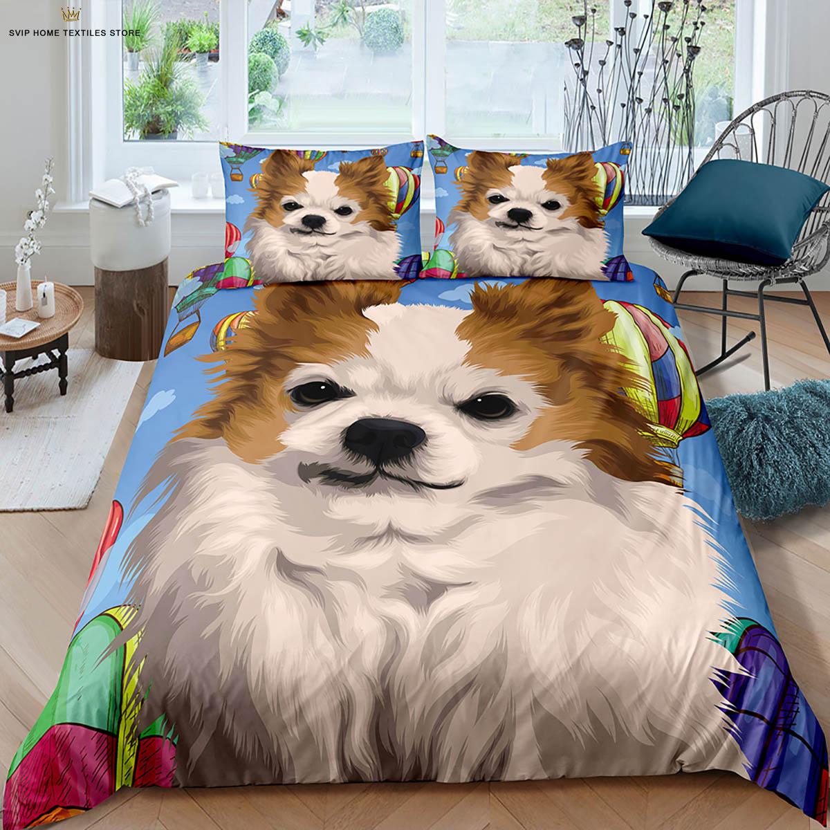 

Милая собака хаски золотистый ретривер 3D печатный пододеяльник комплект постельного белья мягкий и удобный пододеяльник наволочка 3 шт. EU 135x200cm 2PCS