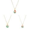 Koperen Bloemenketting Met Zirkonia Steen Meerlaags Ontwerp Voor Casual Of Formeel Gebruik