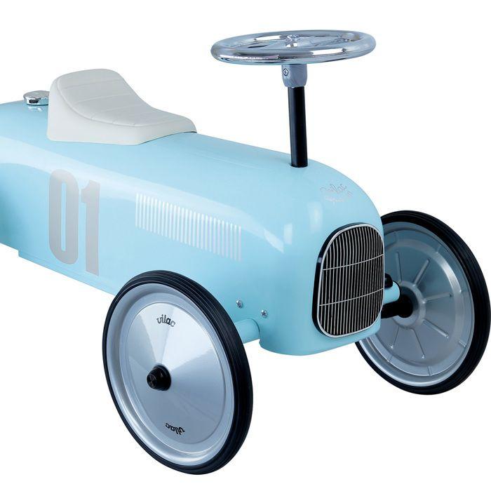 Vilac - Porteur Voiture Vintage Bleu Tendre