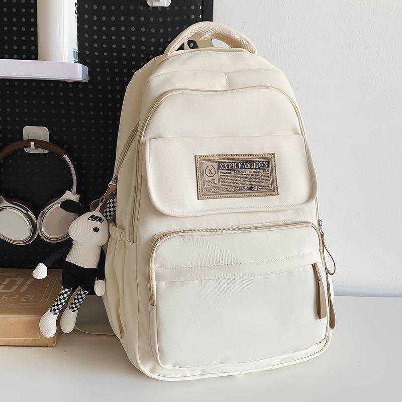 School Bag Children Primary School Students Female Large Capacity Burgundy Backpack Middle School Students College Students Male Backpack