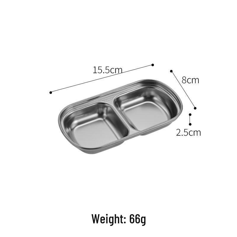 Korean Stainless Steel Dipping Dish for Western Cuisine - Small Tomato Sauce & Seasoning Plate
