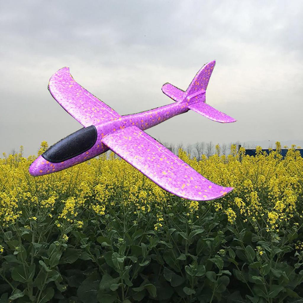 48cm Manual Outdoor Airplane Toy Hand Launch Glider Aircraft Children Kids Gift