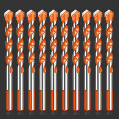 10Pcs Triangle Drill Bits Multifunctional Twist Drill Head Hand Tool Set New