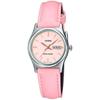 Casio LTP-V006L-4B Women's Pink Leather Band Analog Dress Watch 30m Water Resistant Day Date Pink Dial