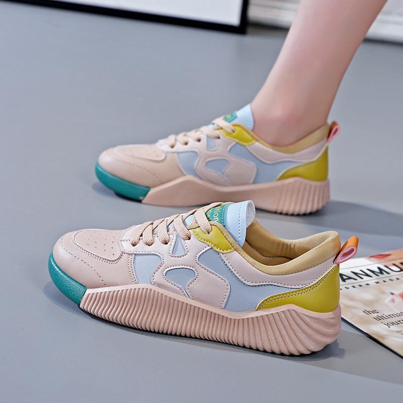 

Новые весенние и осенние универсальные туфли для доски на толстой подошве с прострочкой, индивидуальные кожаные туфли для спорта и отдыха 40 синий