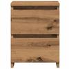 Bedside Table for Modern Bedroom, 2 Drawers Storage Bedside Table, Sofa Sideboard for Living Room, Multifunctional Storage Cabinet, 30x30x40 Cm