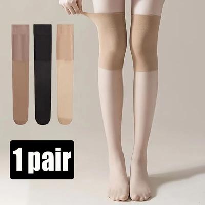 Frauen Strümpfe Sexy Spitze Nylon Lange Socken Atmungsaktive Dünne Nähte Über Die Knie Socke Anti-snag Leggings Knie Pads strumpf