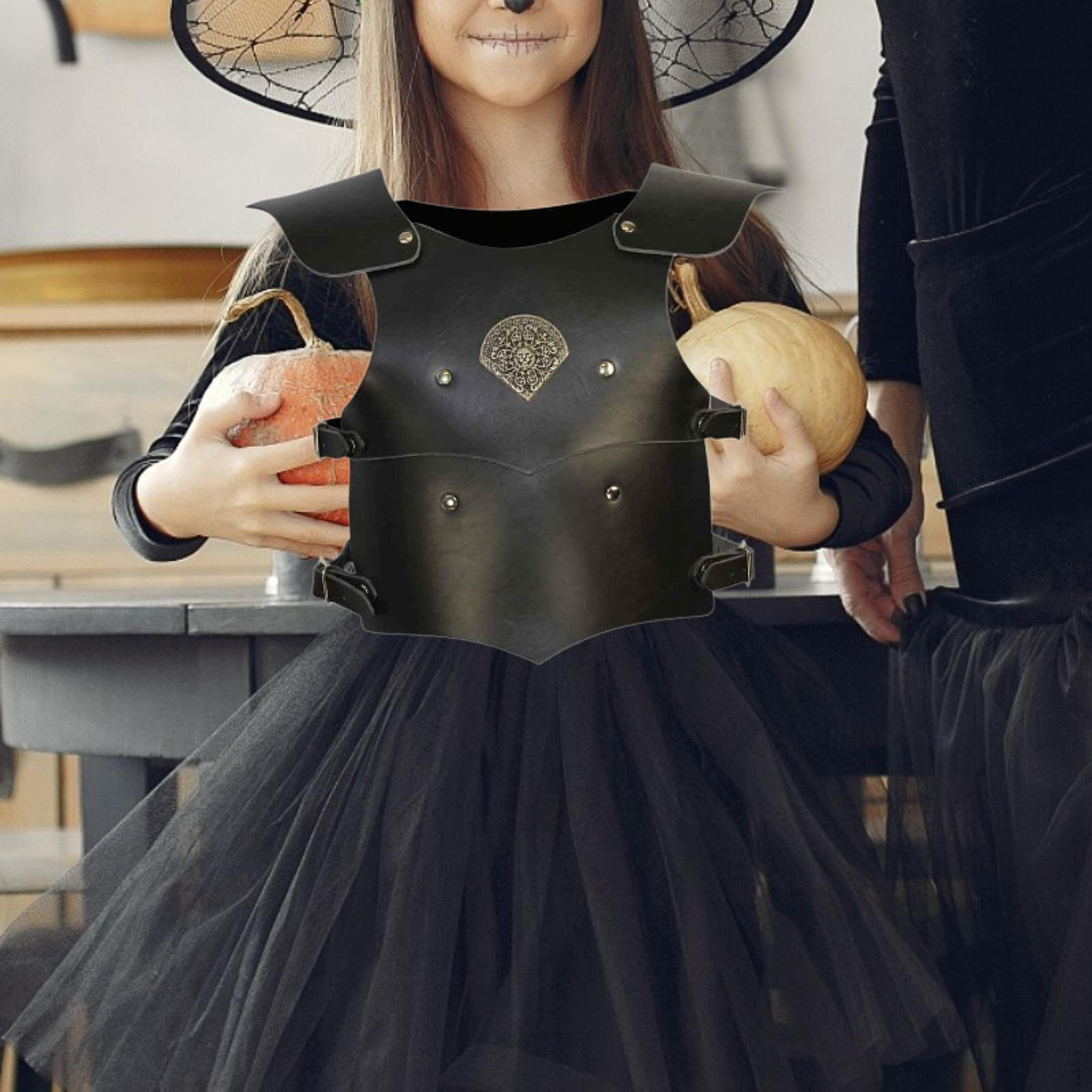 

Аксессуары для нагрудной брони Косплей Костюм для ролевой игры на вечеринку в стиле рейв на Хэллоуин чёрный