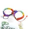 Hand-Woven Round Bead Natural Stone Crystal Double-Layer Woven Couple Bracelet