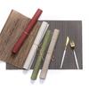 Placemat European Style Table Mat Non-slip Heat Insulation Bamboo Pattern Solid Color Western Place