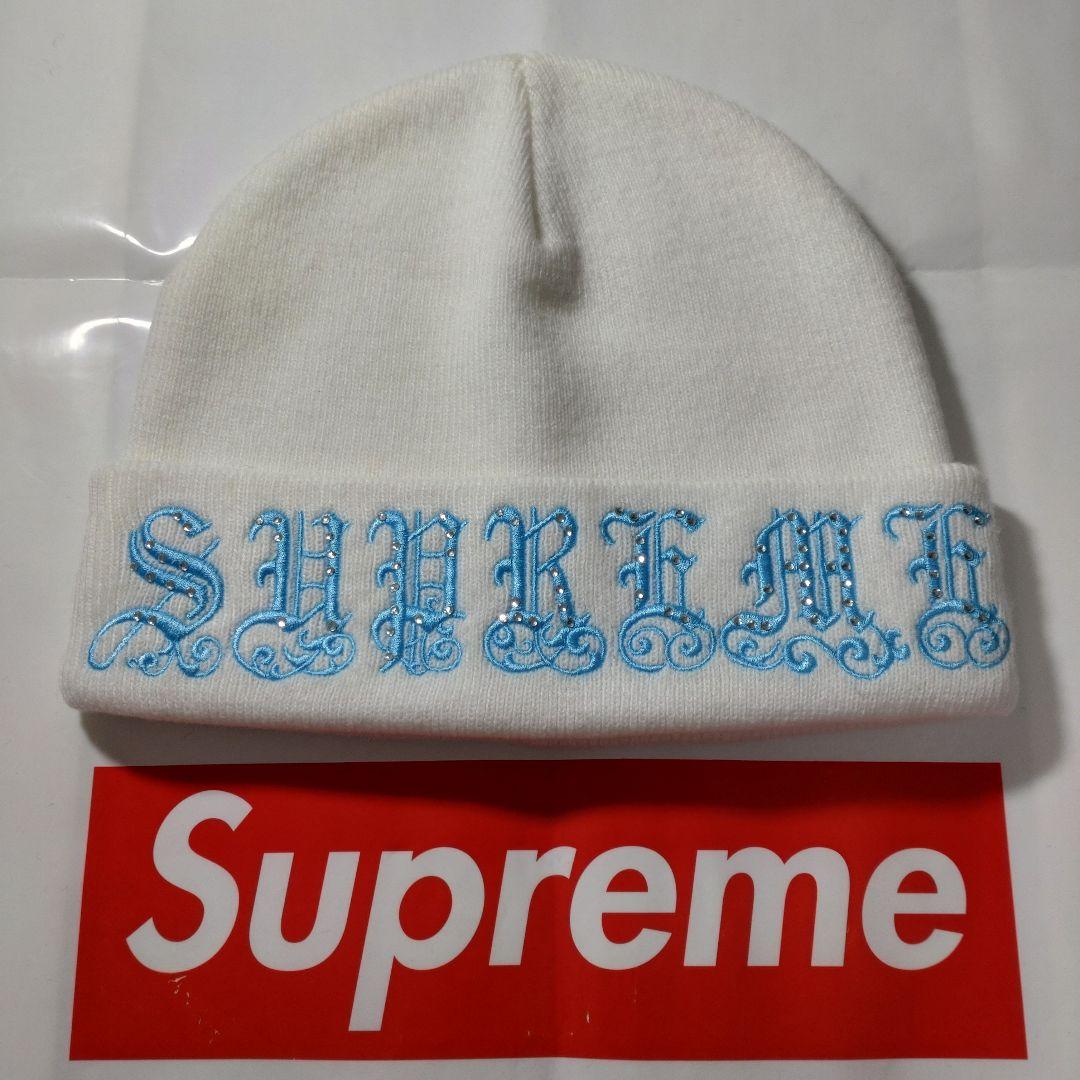 

[USED] Supreme Old English Rhinestone Beanie