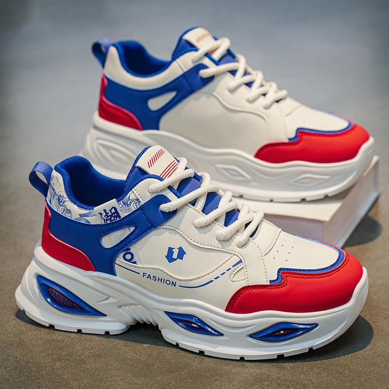 New Fashion New Men's Fashion Casual Low Top Sports Shoes Students Thick Sole Comfortable Sneakers Boys Male Classic Breathable Basketball Shoes