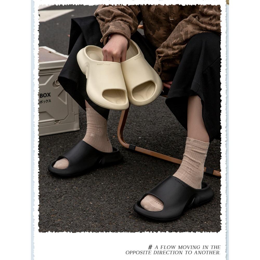 Couple Summer Slippers, Non-Slip Thick Sole Anti-Odor Indoor Outdoor Home Slippers for Men and Women