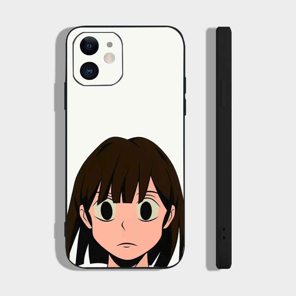 A-AOKIZY Animation Art Phone Case For IPhone 17 Air 16 15 14 13 Pro Max 11 12 Black Silicone Cover
