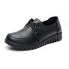 Spring Autumn Fashion Women's Shoes Woman Genuine Leather Wedge Casual Single Shoes Soft Sole Comfortable Mother's Flat Shoes