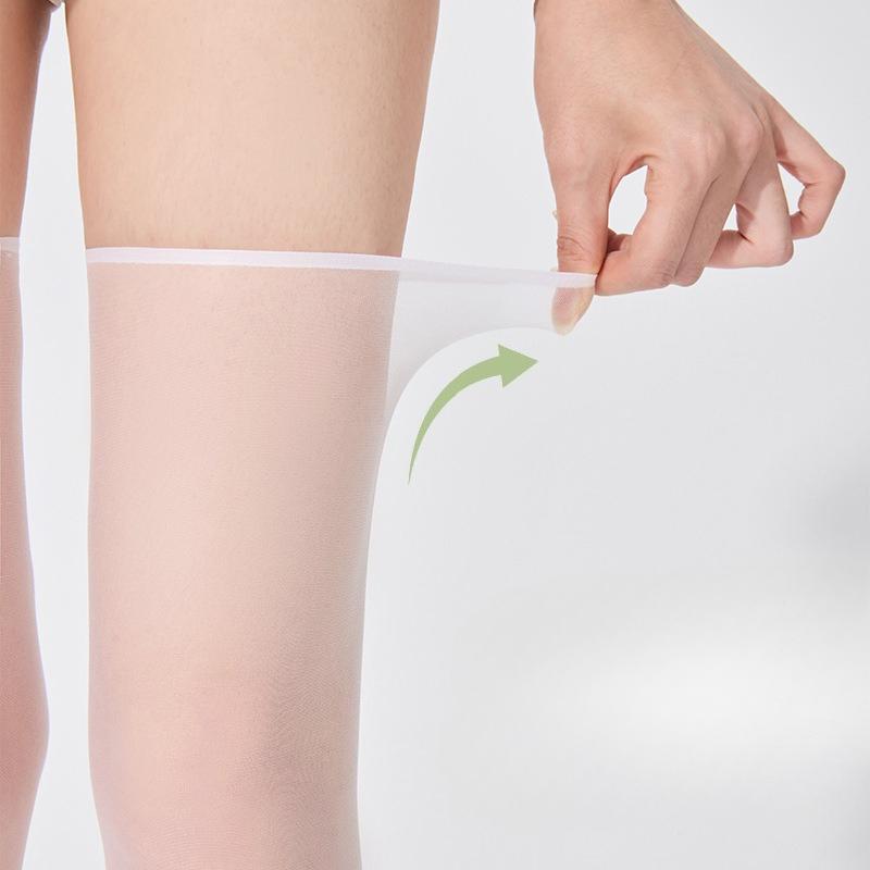 Pineapple Socks, Anti-snagging Silk Calf Socks, Ultra-thin Silk Socks, Women's Thin Flesh-colored Half-length Beauty Socks, Mid-calf Crystal Socks