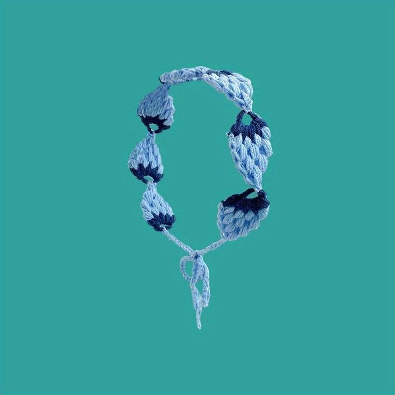 Kleines Erdbeer-Stirnband Häkeln Süß Niedlich Haarband Schal Stirnbänder Bandanas Breite Elastische Haarbänder Modeaccessoires