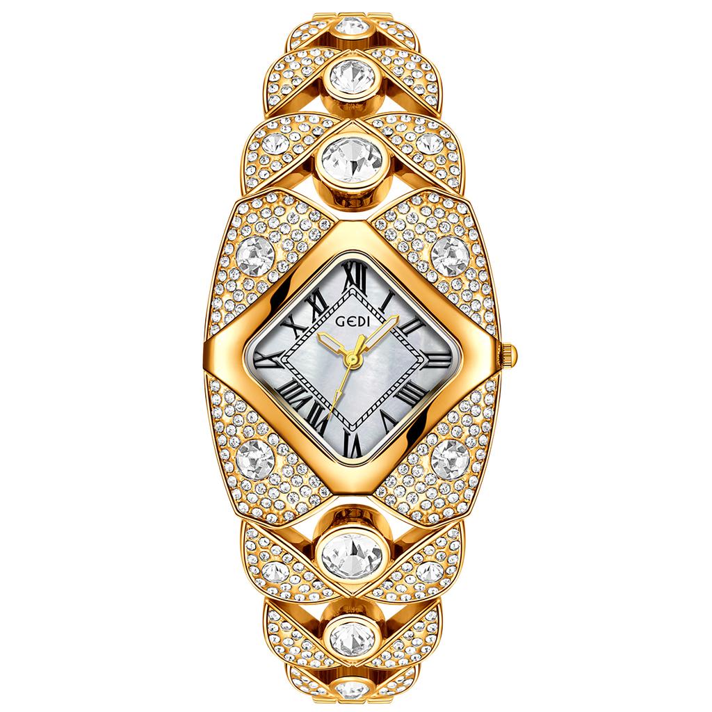 Women's Watch Rhinestone Bracelet Waterproof Quartz Watches Clock Gift Wristwatch