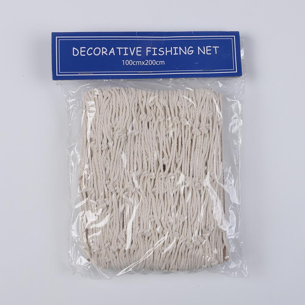 Fishing Net Wall Hangings Decoration 1M*2M for Pirate Party Hawaiian Party Nautical Themed Cotton Fish Ney\t Home Decor