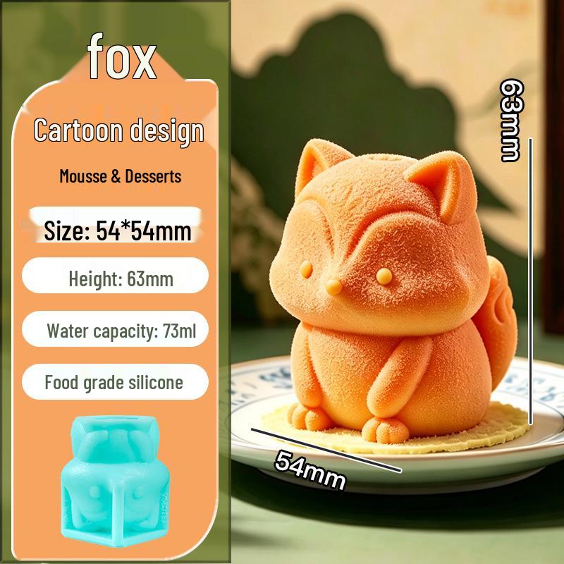 In-Stock Silicone Sheep Mousse Mold - 3D Cartoon, Food-Grade, Cute & Creative Design