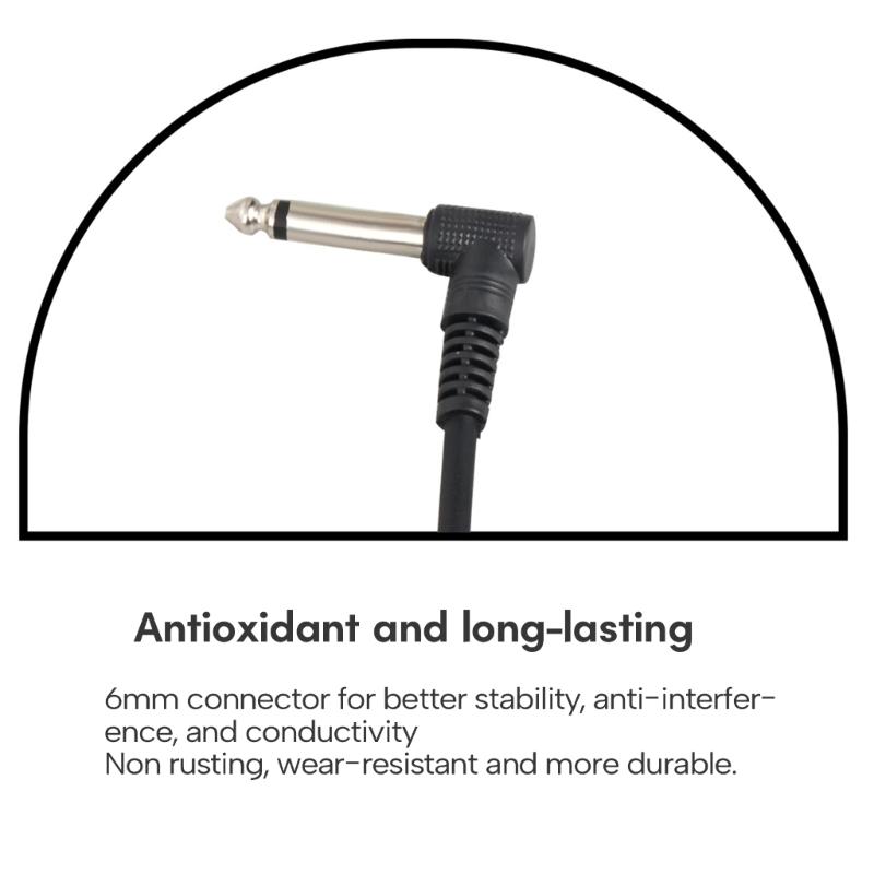 Low Noise Quality Guitar Patches Cable Right Angle Guitar Patches Cables Professional Patches Cables for Guitar Pedals