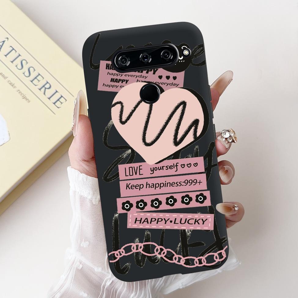 For LG V40 V50 ThinQ Case V50S ThinQ Cute Cartoon Cat Luxury Cool Shockproof Silicone Back Cover For LG V50S ThinQ 5G Phone Case