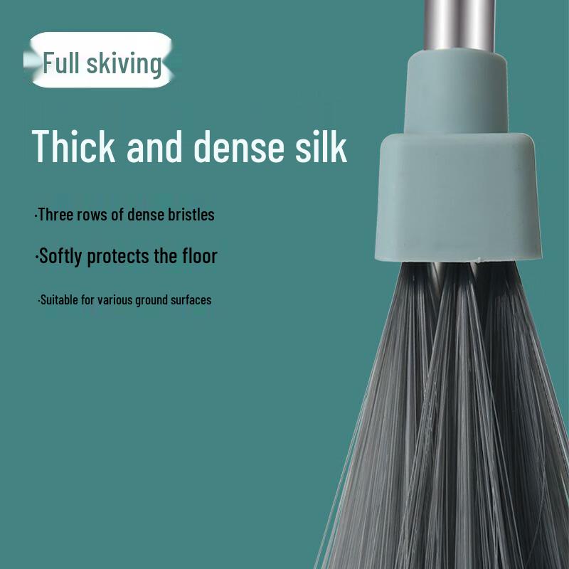 3-in-1 Rotatable Broom, Dustpan & Scraper Set