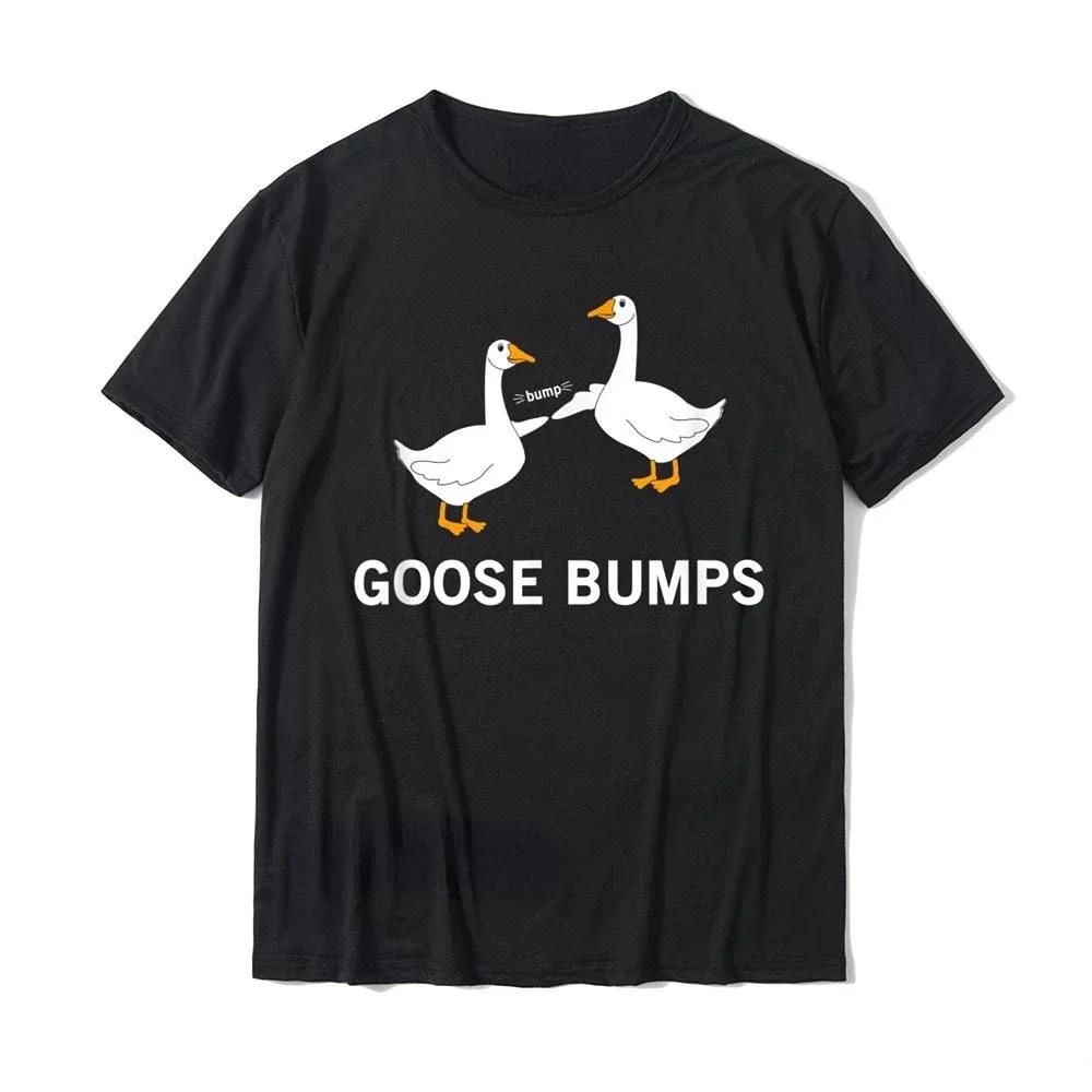 

Kawaii Goose TShirt Funny bumps Silly T Shirt Women Men Casual Commuter Tops Oversized Tee Camisetas Custom Shirts S