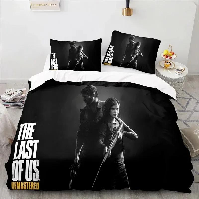 

3D Printed The Last Of Us Duvet Cover Game Pillowcase Bedding Set Double Twin Full Queen King Adult Kids Bedclothes Quilt Cover 70x133cm 2pcs