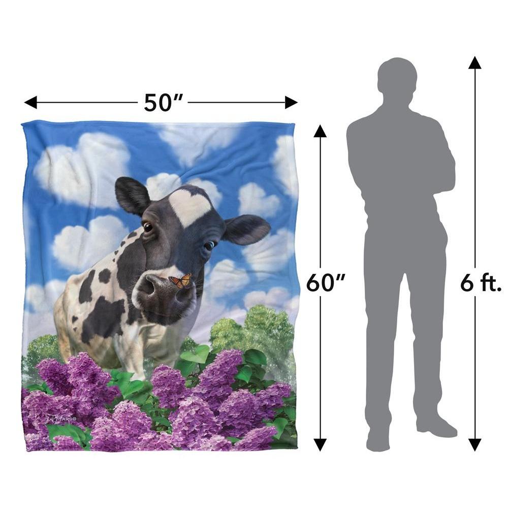 JQ Licensing Jlo Silky Cow Supersoft Blanket