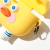 Cute AirPods Pro Case with Toasted Duck Shockproof and Protective Soft Silicone Brunch Brother Figure, Cover, (Burnt Toast)